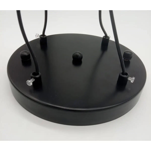 Ażurowy zwis Linea ST-5961-4 Step geometryczny na wyspę czarny