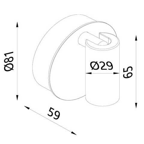 Dotykowa lampa ścienna TONI  29933/02/30 LED 2W 2700-4000K czarna