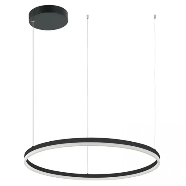 Wisząca lampa pierścień 20262 LED 57W 3000K okrągła czarny