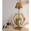 Stołowa LAMPA stojąca GRENA nocna LAMPKA metalowa retro mosiądz