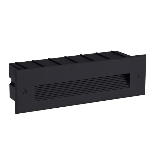 Podtynkowa zewnętrzna lampa ścienna CENDILO LE75318 LED 7W 3000K IP65 czarna