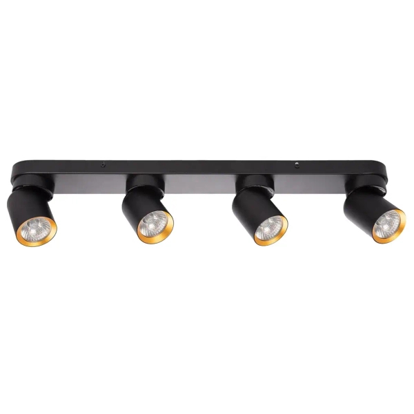 Loftowa sufitowa regulowana lampa ANDY ML9939 do salonu czarno złoty