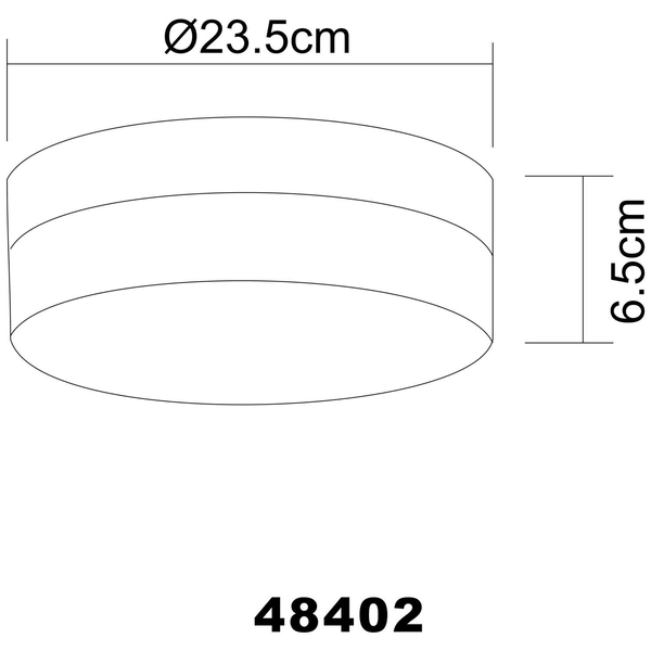 Okrągła LAMPA plafon OPAL 48402 Globo sufitowa OPRAWA nikiel biała