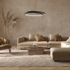Wisząca pierścieniowa lampa LORENZO ML1583 LED 35W 4000K  czarny