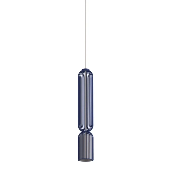 Wisząca lampa nad wyspę CAMELEON SINGLES 12202 granatowa beżowa