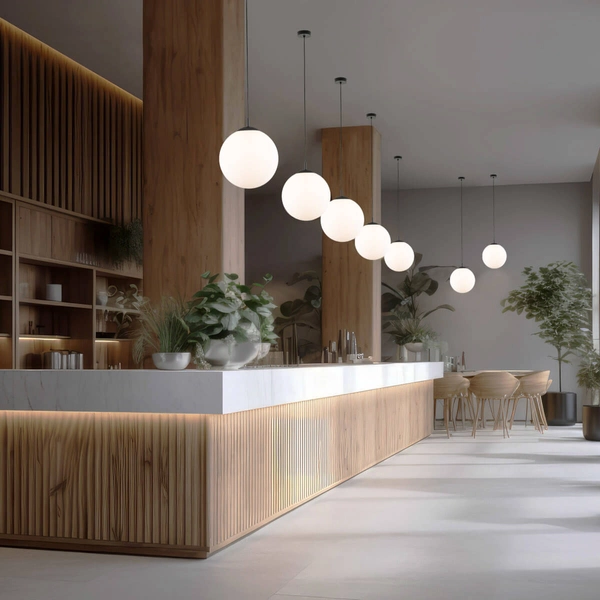 Zwisająca lampa do jadalni Esme 5671 minimalistyczna czarna biała