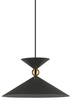 Wisząca lampa Quelto PND-84432-1-GR do przedpokoju szara