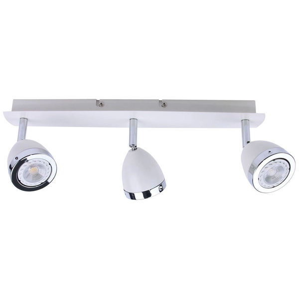 Plafoniera LAMPA regulowana CALASA SPL-9372-3A WH Italux metalowe reflektorki sufitowe białe chrom