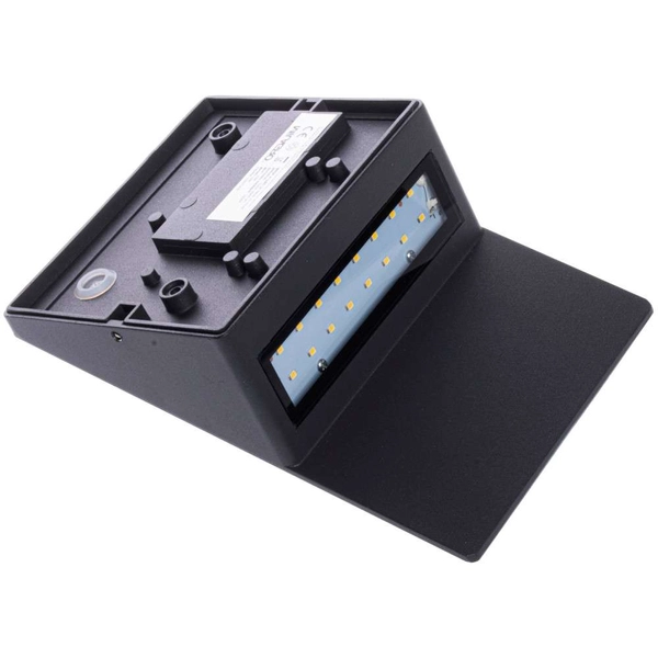 Zewnętrzna LAMPA elewacyjna CRACKS ML095 Milagro ścienna OPRAWA metalowa LED 10W 4000K do ogrodu IP44 czarna