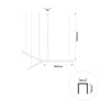 Salonowa lampa podwieszana Trikal 5223 LED 42W 3000K czarny