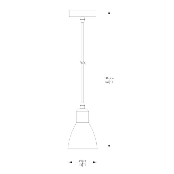 Lampa wisząca metalowa Mora A8102-1 Zumaline nad wyspę czarna biała