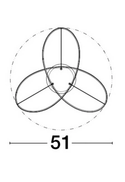 Sufitowa lampa salonowa Jerez metalowa wstęga 40W złota