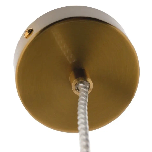 Okrągła wisząca lampa GLOBO-HD80310-G4 kula nad stół złota