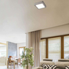 Plafon LAMPA sufitowa LOIS 2668 Rabalux kwadratowa OPRAWA metalowa LED 18W 3000K satynowy chrom