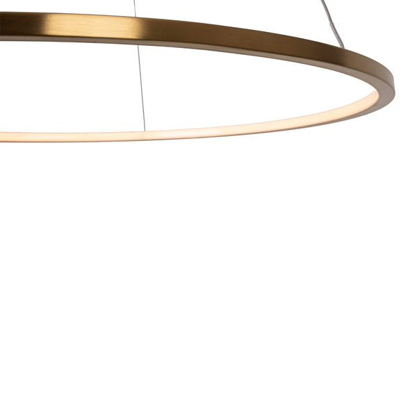 Okrągła lampa wisząca Queen pierścień nad stół LED 19W 3000K złoty