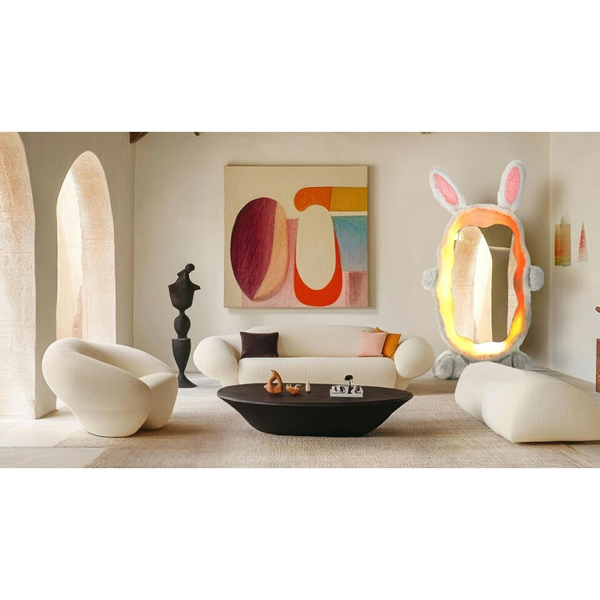 Lustro stojące BUNNY 5900168833401 King Home LED RGB 170W królik biały