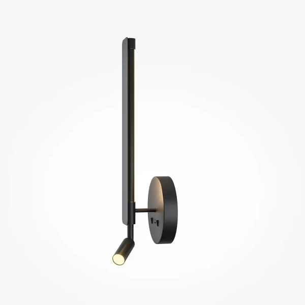 Regulowany kinkiet naścienny Combo MOD214WL-L8B3K1 czarny