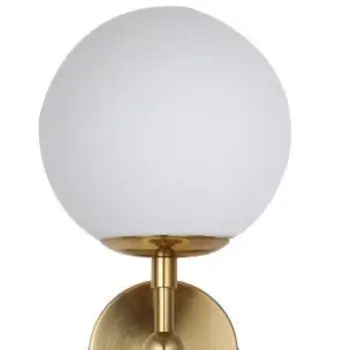 Złoty kinkiet DORADO LP-002/2W Light Prestige szklane kule molecular