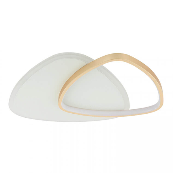 Ściemnialna lampa sufitowa 23093 LED 36W 3000K do jadalni biały złoty