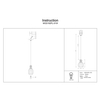Zawieszana lampa Roots MOD192PL-01W Maytoni zwis drewniana czarna beżowa