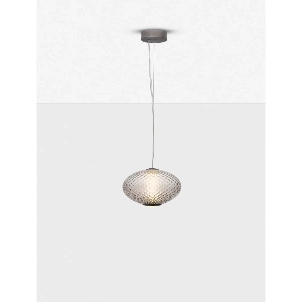 Salonowa lampa wisząca CORVELA LE45177 LED 12W 3000K nad stół szara brązowa