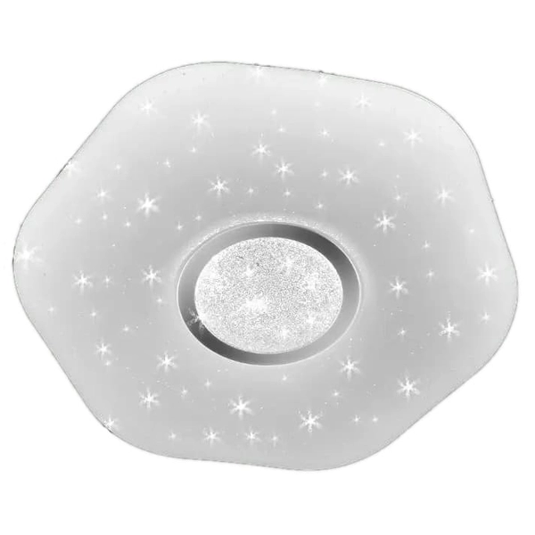 LAMPA sufitowa VEN P-9172/40 dekoracyjna OPRAWA z efektem gwiazd LED 74W plafon biały