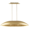 Wisząca lampa z kloszem Gondola M 40641 Sigma do salonu złota