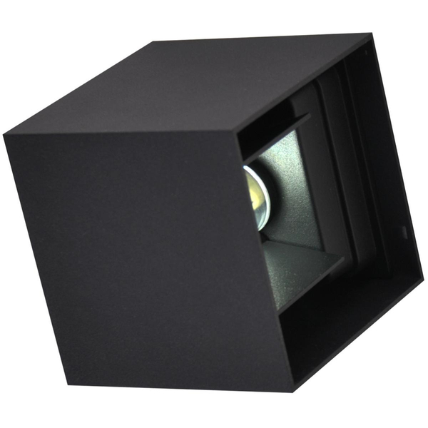 Elewacyjny kinkiet Kioto 318572 LED 5W kwadratowa oprawa czarna