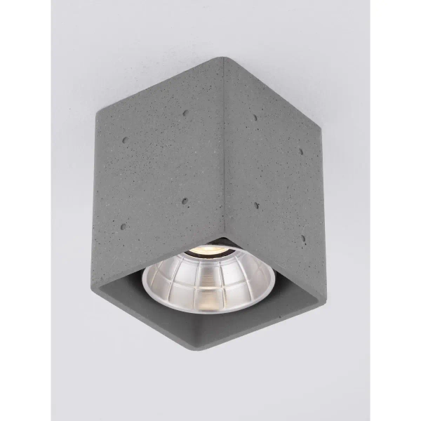 Kwadratowa lampa sufitowa TRAVONO LE75180 LED 10W 3000K IP65 szary