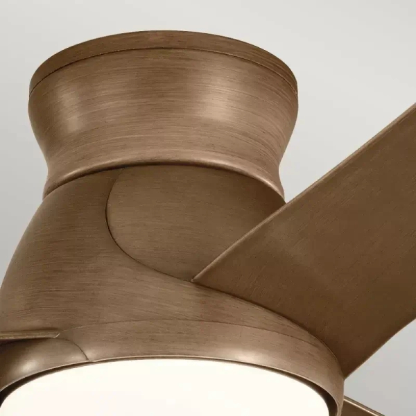 Lampa LED z wiatrakiem Eris brązowa KLF-ERIS-60-WN 12W 4000K IP44 na werandę