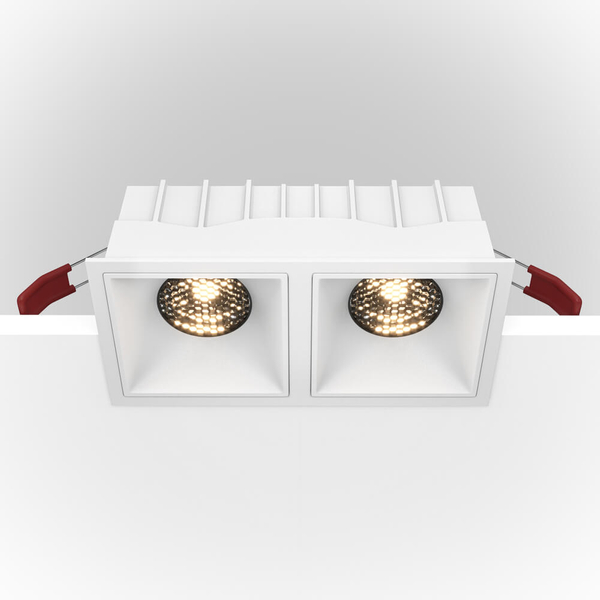 Metalowa lampa wpust sufitowy Alfa DL043-02-15W4K-SQ-W LED 30W 4000K biały