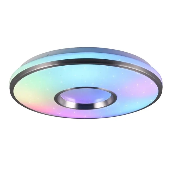 Sypialniany plafon RGB Realta R64401005 RL Light LED 24W 2700-6500K srebrna