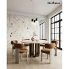 Brązowy stół CELTA MM001501100415 z drewna mango okrągły 118cm