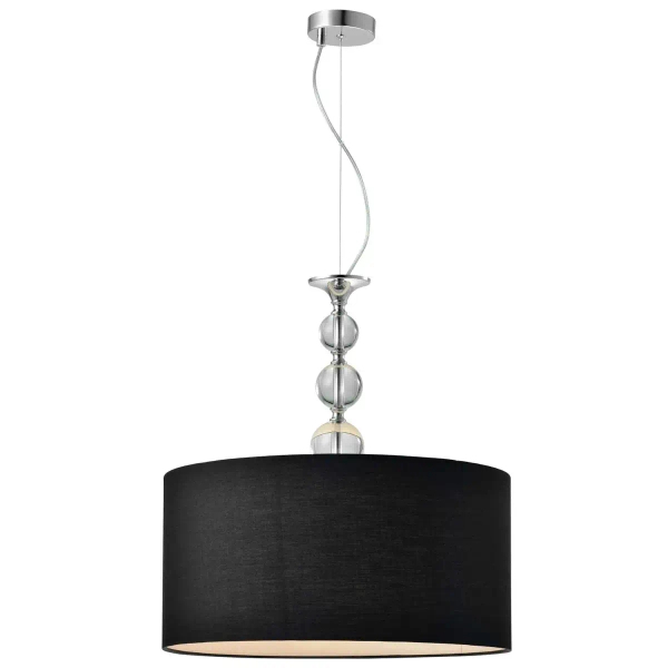 LAMPA wisząca REA RLD93163-1B Zumaline abażurowa OPRAWA zwis okrągły czarny
