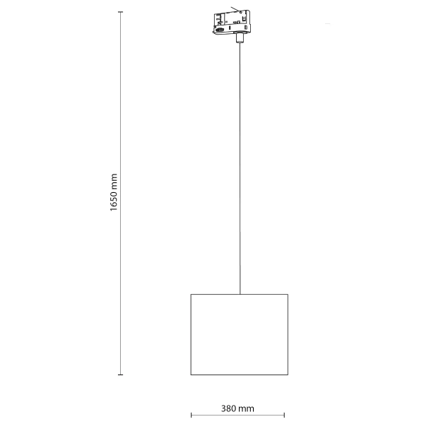 Trójfazowa lampa wisząca Tracer 10694 do jadalni nad stół szary