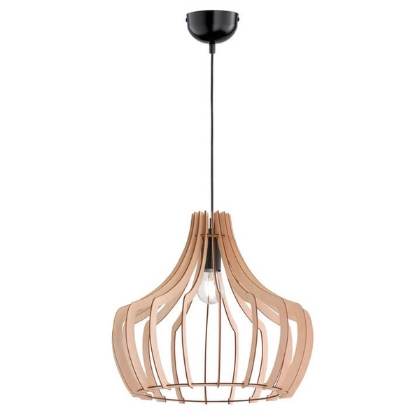 Sypialniana lampa wisząca Wood R30253830 RL Light ekologiczna drewniana