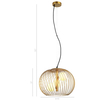 Druciana LAMPA wisząca CLARISA MDM-3843-3 GD Italux metalowa OPRAWA industrialny zwis złoty