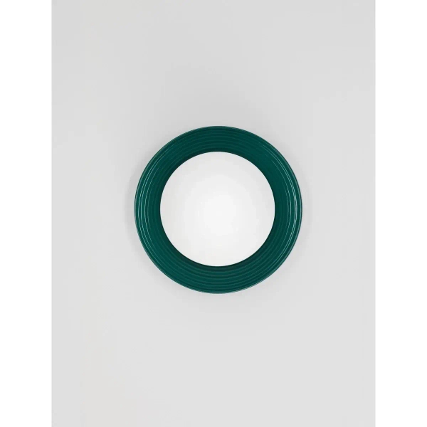 Naścienna lampa porcelanowa MALVANO LE45264 okrągła zielona