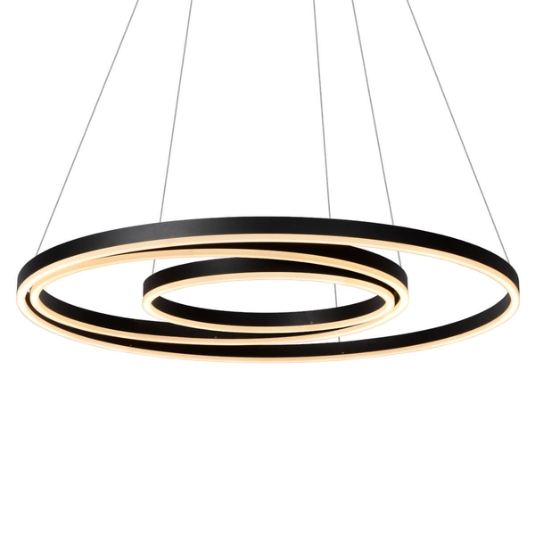 Wisząca lampa TRINITI 46402/99/30 Lucide LED 136W 3000K okrąg czarna