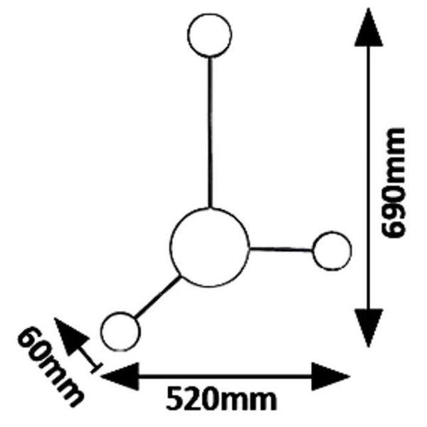Ścienna LAMPA kinkiet AMADEO 6259 Rabalux metalowa OPRAWA dekoracyjna LED 10,5W 4000K furano czarna