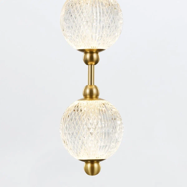 Regulowana lampa sufitowa Marni QN-MARNI-8P-148-NBR LED 38W 3000K mosiądz