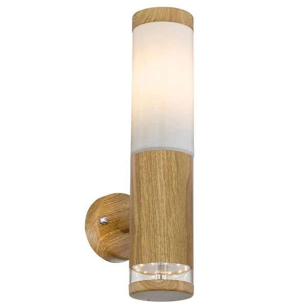 Nowoczesny kinkiet ogrodowy JAICY 34070 Globo ścienna tuba outdoor IP44 brązowa