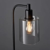 Stołowa lampa Toledo 95457 szklana czarny przezroczysty