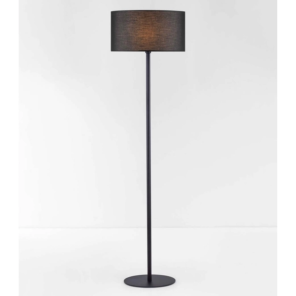 Lampa podłogowa do sypialni GUAVIARE LE44952 z abażurem czarna
