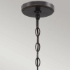 Kopułowa lampa wisząca Casablanca QZ-CASABLANCA-3P-PBZ brązowa czarna