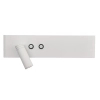 Minimalistyczny kinkiet Resort ML1569 LED 10W+3W 4000K biały