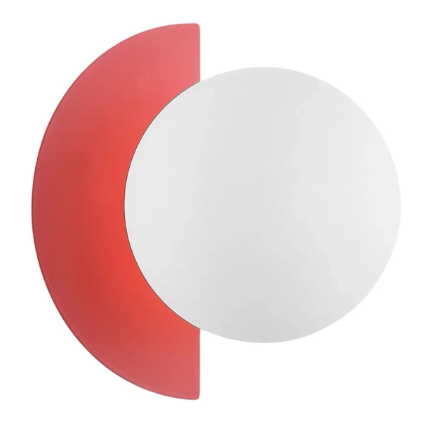 Ścienna lampa okrągła Nauti WL-37482-ROSE do sypialni biała różowa
