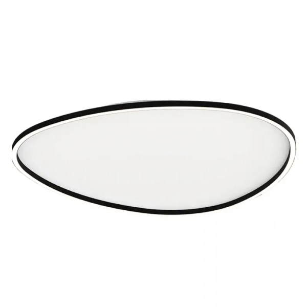 Natynkowy plafon ledowy 23211 LED 58W 3000K owalny czarny