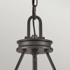 Industrialna lampa wisząca Collier HK-COLLIER-P-BX na łańcuchu czarna