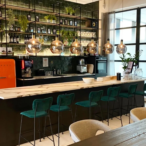 Szklana wisząca lampa Julius 34438/28/65 Lucide loftowa czarna złota